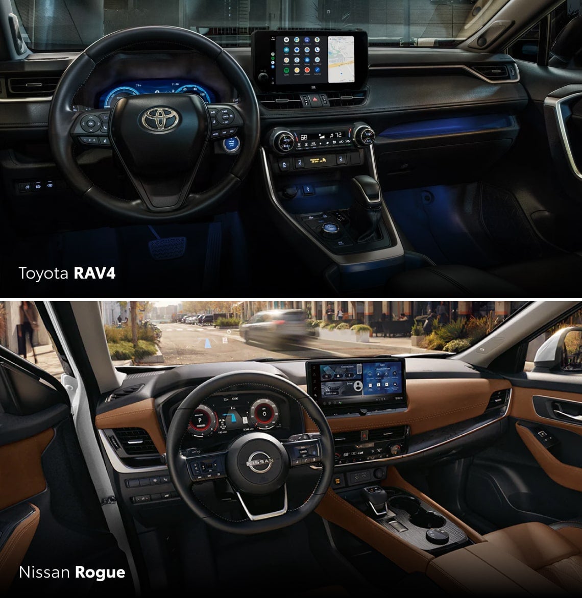 Toyota RAV4 vs. Nissan Rogue Interior