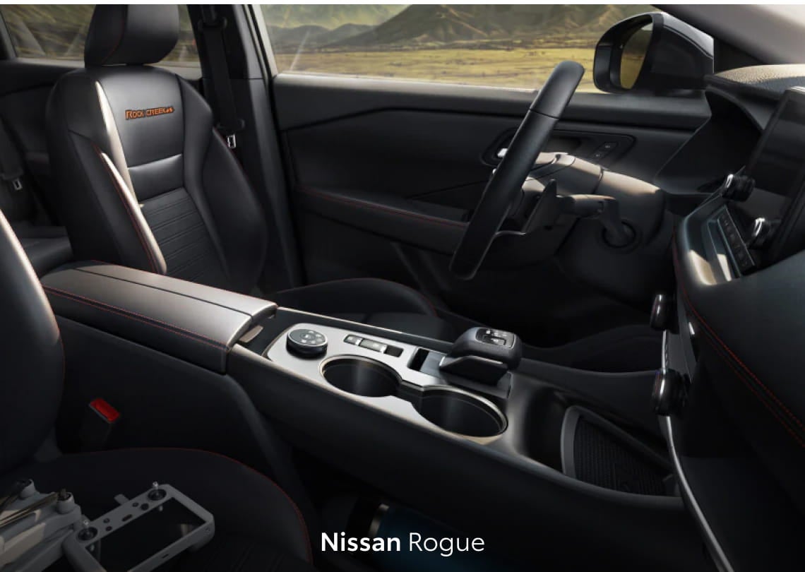 2026 toyota rav4 vs. 2026 nissan rogue interior
